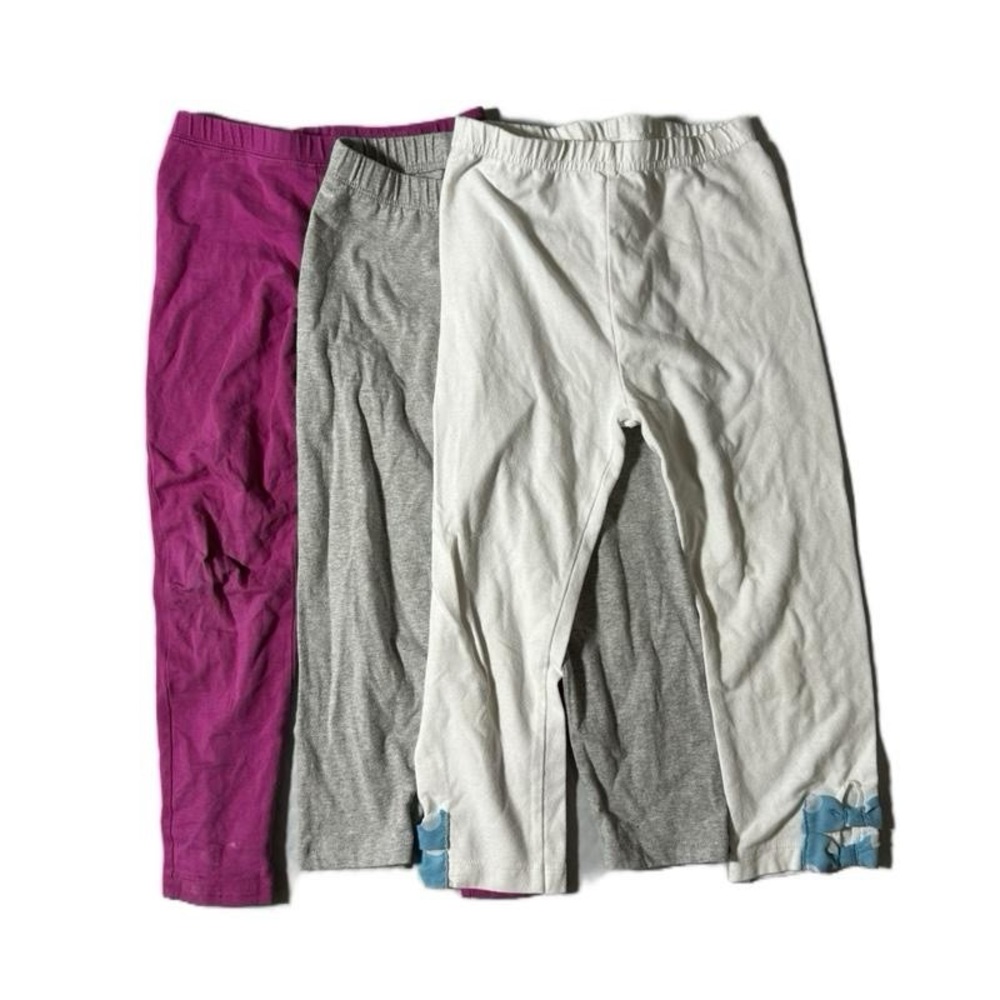 Piper Gap faded glory Kids Capris Trio Pink, Gray, and‎ White child size 6